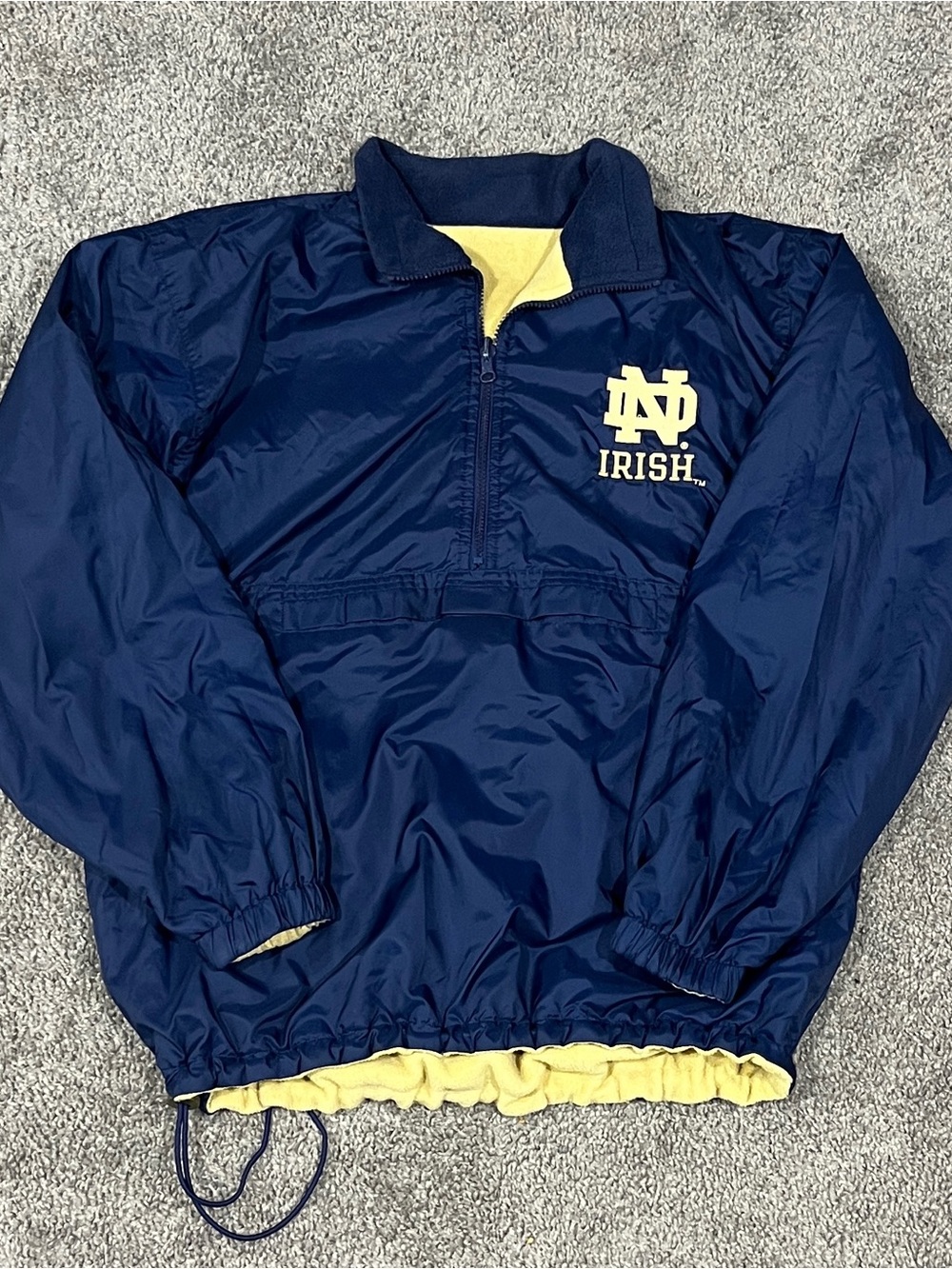 Champion Navy and Gold Notre Dame Irish Pullover (reversible)